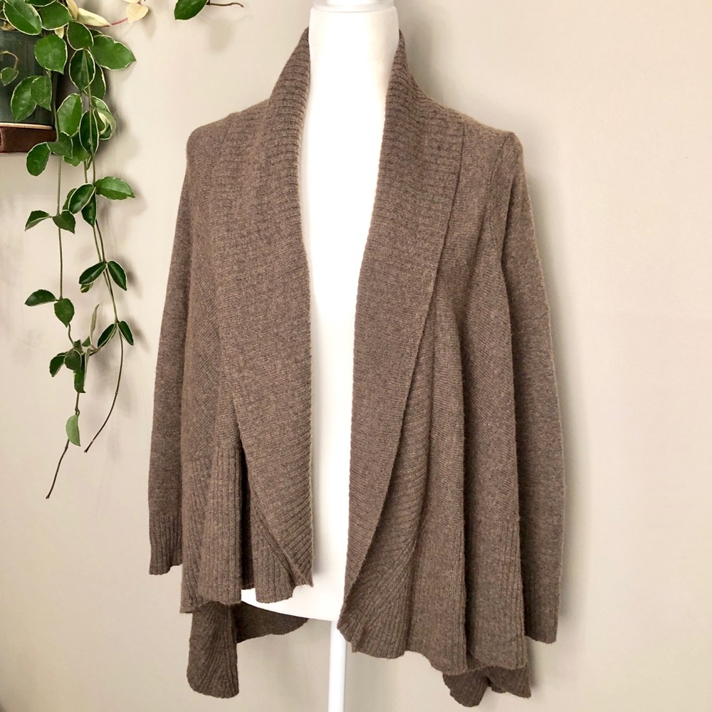 Alice + Olivia cashmere wool blend open cardigan S